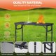 thumbnail image 3 of Mesa de barbacoa para exteriores, mesa plegable ajustable para exteriores, mesas de camping portátiles de aluminio ligero con asa de transporte, 3 of 4