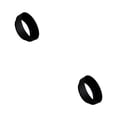 thumbnail image 1 of Injueey Anillo de dosificación de polvo de café Sin deslizamiento Anillos recargables fijos Herramienta de manipulación Negro/51 mm 2Conjunto, 1 of 6