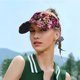 thumbnail image 5 of Fotbe Rose Flowers Visera Deportiva con Diseño, Gorra Abierta Ajustable de Algodón para Mujer y Hombre, 5 of 7