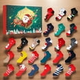 thumbnail image 6 of 2024 Festive Holiday Socks Advent Calendar Set 24 Day Countdown with Unique Daily Surprise Designs for Christmas Celebration Family Tradition Activity, 6 of 6