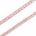 thumbnail image 2 of High Quality AAA+ Grade Cubic Zirconia Pink Solitaire 14K White Gold Finish 18 Cwt. Simulated Diamond 1 Row Tennis Link Chain Necklace 4mm 22", 2 of 3
