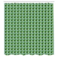 thumbnail image 3 of Ambesonne Abstract Green Shower Curtain, Modernistic Squares, 69"Wx84"L, Multicolor, 3 of 5