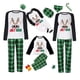 thumbnail image 1 of Pijamas familiares a juego de Navidad, conjuntos de pijamas verdes de ciervos de julio en julio, 1 of 3