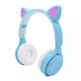thumbnail image 2 of (Bleu) Écouteurs, LED Pliable sur l'Oreille avec Microphone, 2 of 5