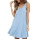 thumbnail image 1 of Vestido informal de verano sin mangas de algodón de color puro para mujer, 1 of 5