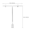 thumbnail image 2 of WEUVEB Retractable Poster Board Stand T-Shaped Silver for Exhibitions 1Pack, 2 of 8