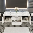 thumbnail image 3 of Eviva Axis 72 Inch Double Sink White Bathroom Vanity, 3 of 5