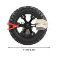 thumbnail image 3 of Shovel for Car Car Mounted Mini Spare Tire Trunk Small Tire Small Shovel Motorcycle Car Rear Part Spare Tire Mount, 3 of 4