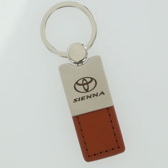 Toyota Sienna Keychain & Keyring - Duo Premium Brown Leather