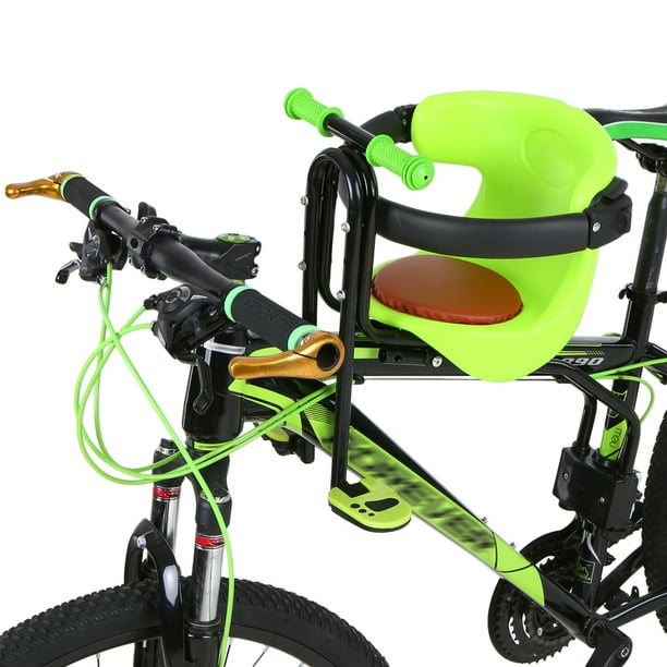 Siège de Bicyclette pour Bébé Enfant Sécurité Porte-Bébé Siège avant Coussin de Selle avec Dossier Repose-Pieds Pédales Siège de Bicyclette pour Bébé Enfant Sécurité Porte-Bébé Siège avant Coussin de Selle avec Dossier Repose-Pieds Pédales