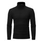 thumbnail image 3 of Camiseta interior de hombre, camiseta de manga larga, otoño invierno, cuello medio alto, color sólido, cuerpo ajustado con versión coreana de estilo extranjero, 3 of 5
