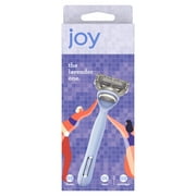 joy Razor for Women, 5 blades, Manual Razor, Handle +2 Blade Razor Refills, Lavendar