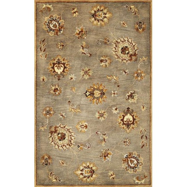 HomeRoots 352318 3 ft. 3 in. x 5 ft. 3 in. Wool Grey Area Rug