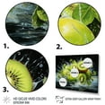 thumbnail image 3 of Designart "Whirlwind Dynamic Fruit Kiwi wall decor" Food & Beverage Floater Framed Canvas Art Print, 3 of 7