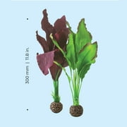 biOrb Medium Green & Purple Silk Plant Set
