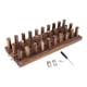 thumbnail image 3 of de telar de madera, kit de tejido a mano para principiantes, de clavijas de madera, telar de mantas gruesas de tamaño ajustable, 3 of 9