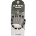 thumbnail image 5 of John Bead Semi-Precious Snow Flake Natural Gemstone Bracelet, Grey Jasper & Natural Obsidian Dyed, 5 of 5