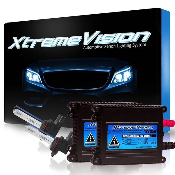 XtremeVision DC 35W HID Xenon Conversion Kit with Premium Slim Ballast - 9012 5000K - Bright White - 2 Year Warranty