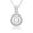 O, variant on Y Initial Diamond Stud Earrings in Sterling Silver for Women