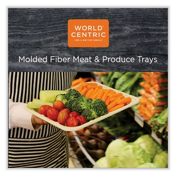 Fiber Trays, 4.8 x 8.3 x 0.7, Natural, Paper, 500/Carton