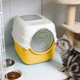 thumbnail image 1 of Deeceymbur Litter Box Enclosed Cat Litter Box with Removable Lid Front Entry Cat Toilet Odor Control Easy Clean Large Pan for Indoor Cats, 1 of 6