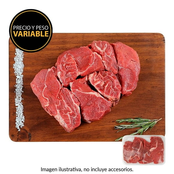 Chambarete de res sin hueso por kg   peso aprox por charola 700 a 800 g