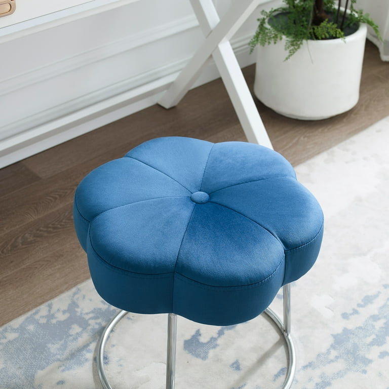 Navy sale vanity stool