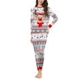 thumbnail image 4 of Onlypjs Family Matching Christmas Pajamas – Reindeer Print Long Sleeve Sleepwear Sets for Women, Men, 4 of 8