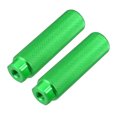 thumbnail image 1 of Par Trasero Estriberas Estriberas Reposapiés para Bicicleta Ajuste 3/8 Pulgadas Ejes Verde Unique Bargains pedales de bicicleta, 1 of 1