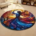 thumbnail image 4 of Planet Solar System Round Area Rug, educational space circle carpet for kids bedroom or classroom, soft washable non-slip floor mat, fun astronomy themed learning décor, 4 of 6
