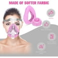 thumbnail image 3 of FanShow5 Paquets Doublures de Masque Cpap Réutilisables Couvre-Douces Réduisent les Fuites d'Air et les Ampoules Coussins Intégraux Lavables Filtres Cpap Fournitures Cpap Conviennent à la Plupart des Types de Masques Cpap Intégraux (Rose), 3 of 6