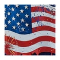 thumbnail image 4 of Awypu Stars Fireworks Flag Square Table Cover 100% Polyester Fiber Independence Day 52*52, 4 of 8