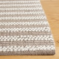 thumbnail image 3 of SAFAVIEH Natura Wayra Striped Area Rug, Ivory/Taupe, 6' x 6' Square, 3 of 8