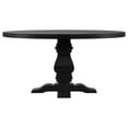 thumbnail image 4 of Florence Round 60-inch Pedestal Base Dining Table Black, 4 of 6
