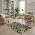 thumbnail image 2 of ODIKA Geometric Mid Century Looping Knot Minimalist Cream Checkered for Playroom, Bedroom, Reading Nook, Pet Friendly & Kids Safe Play, 2 of 7