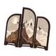thumbnail image 5 of Biombo decorativo de mesa, mini separador de ambientes plegable tradicional chino, 3 paneles Estilo A, 5 of 9