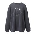 thumbnail image 3 of Sudadera Para Mujer, Sudaderas de Cuello Redondo, Blusa Holgada de Manga Larga Con Estampado de Otoño A La Moda Para Festivales, Suéter Informal de Cuello Redondo, Tops Odeerbi ODB131032, 3 of 4