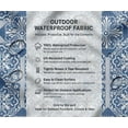 thumbnail image 5 of Soimoi Motifs Theme Waterproof Fabric | Outdoor Material by 5 Yard | Tear-Resistant, UV Safe | Great for Bags, Rainwear, Covers & Curtains, Awning Cover Cloth - Blue, 5 of 7