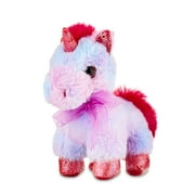 Valentine's Day 7" Rainbow Color Pegasus Plush by Way To Celebrate