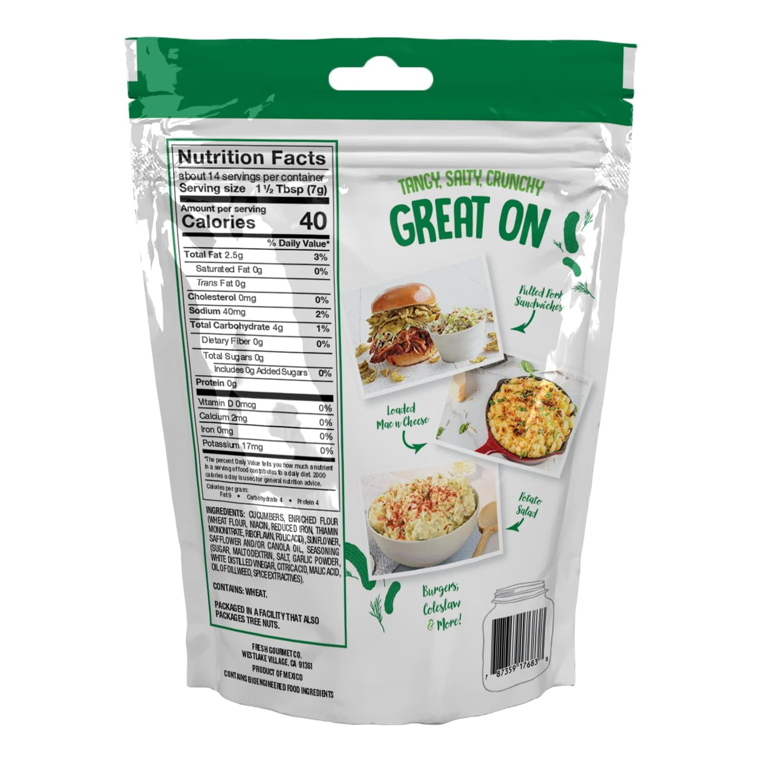 Fresh Gourmet Crispy Party Variety Pack, Balsamic Beets, Fried Cucumber Dillies, Jalapeños, Onions, Garlic Ginger Wonton Strips, Red Peppers, 3.5 oz Each, 6 CT