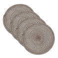 thumbnail image 1 of Uxcell 4 Pcs Manteles Individuales Redondos Tejidos, Mantel Lavable de 11.8 Pulgadas Resistente al Calor Decorativo para Mesa de Comedor, Encimera, Café, 1 of 7