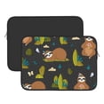 thumbnail image 3 of Bingfone Funny Sloths In The Forest Laptop Sleeve Case 13 Inch, 360° Protective Computer Carrying Bag, 3 of 9