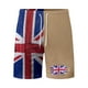 thumbnail image 5 of WILLBEST Pantalones Cortos Casuales para Hombre, con Bandera Europea y Británica, de Manga Corta, con Botones, Holgados y Cómodos, para Negocios Urbanos, Conjunto de Dos Piezas, 5 of 5