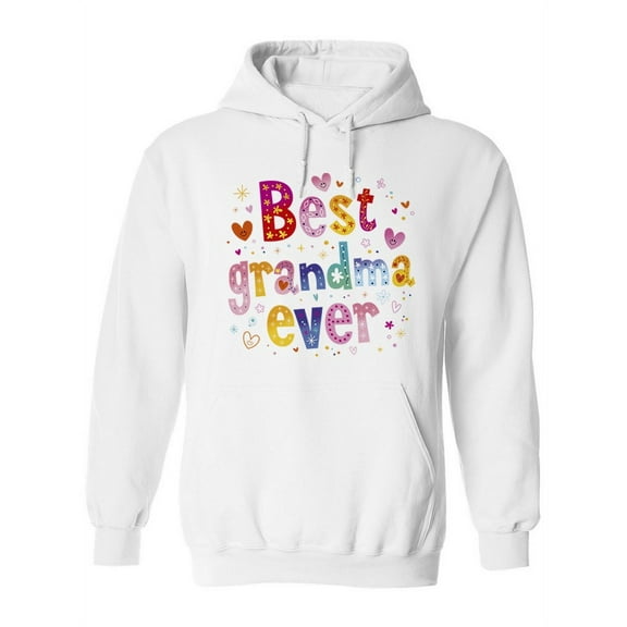 Best Grandma Ever, Hoodie Women -Image by Shutterstock, Female Large