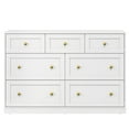 thumbnail image 4 of Heynemo Dresser for Bedroom with 7 Drawers, Wood Drawer Organizer for Bedroom, Living Room, Hallway, White, 4 of 9