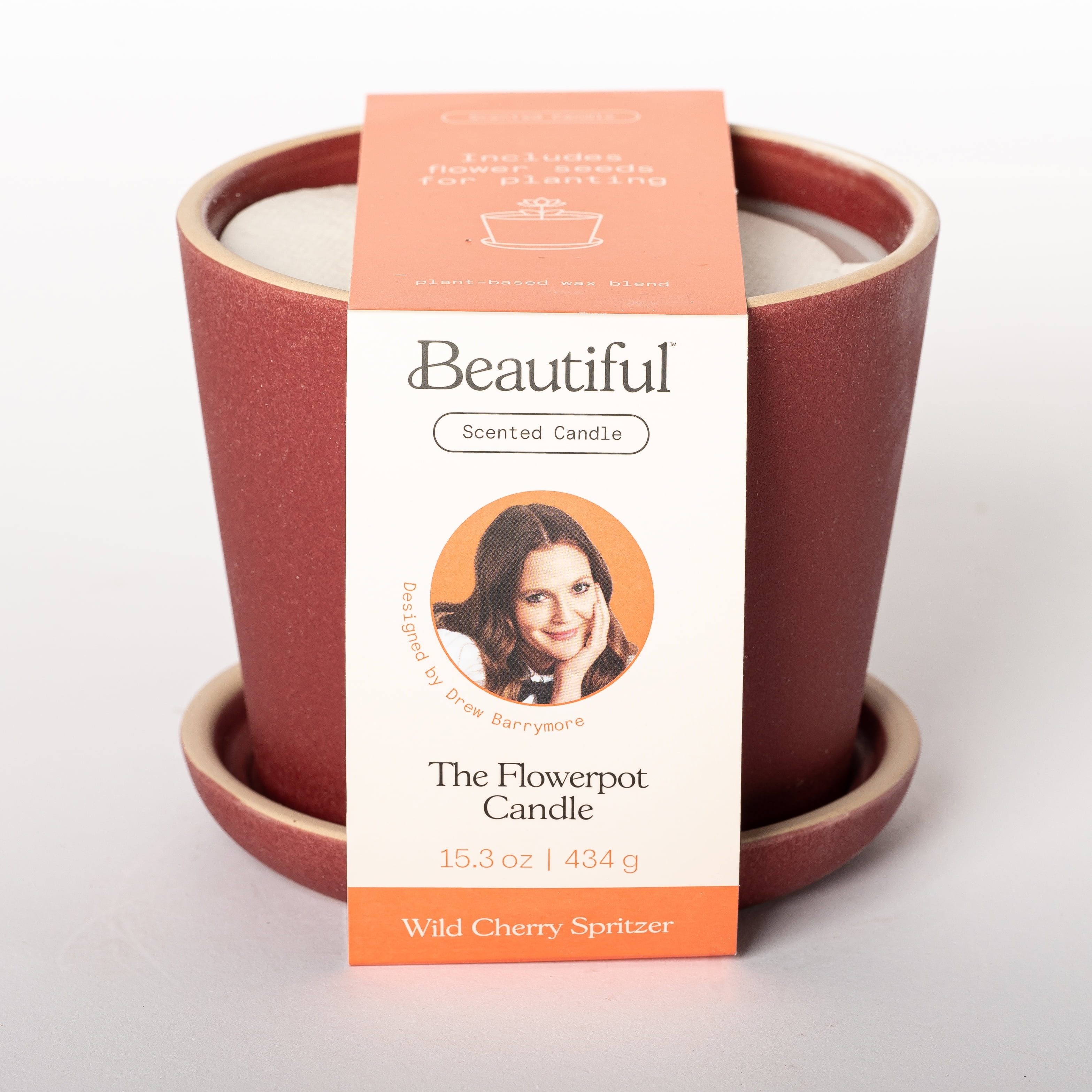 Beautiful by Drew Barrymore 15oz Wild Cherry Spritzer 2Wick Christmas