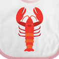 thumbnail image 4 of Inktastic Lobster Distressed Ocean Creature Boys or Girls Baby Bib, 4 of 4