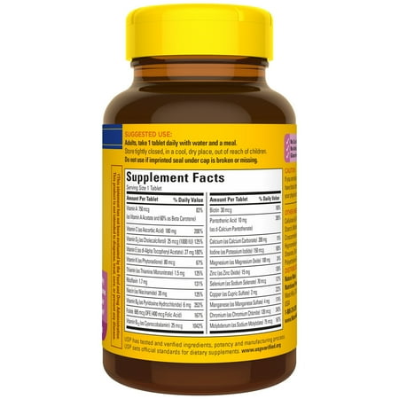 Nature Made Multivitamin For Women 50+ with No Iron Tablets, Women's Multivitamin, 90 Count