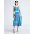 thumbnail image 3 of Free Assembly Women's and Women's Plus Smocked Cotton Maxi Skirt, Sizes XS-4X, 3 of 7