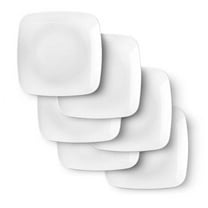 Delling Ceramic Appetizer Plates - Square Serving Plates, 6.5 Inch, Set of 6, Dishwasher Safe